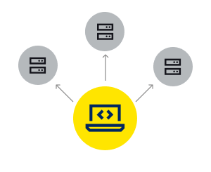 Diagram showing CData CLI connecting an AI agent terminal to multiple enterprise data sources